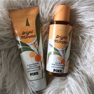 VS PINK Bright Mimosa Body Cream & Mist Set